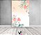 Painel De Festa Vertical 1,50 x 2,20 - Flor Verde e Salmão 065 - Imagem 2