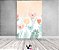 Painel De Festa Vertical 1,50 x 2,20 - Flores Verde com Salmão 066 - Imagem 2