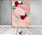 Painel De Festa Vertical 1,50 x 2,20 - Flores Efeito Marmorizado Rosa 086 - Imagem 2