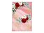 Painel De Festa Vertical 1,50 x 2,20 - Flores Efeito Marmorizado Rosa 086 - Imagem 1