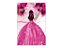 Painel De Festa Vertical 1,50 x 2,20 - Princesa Vestido e Flores Pink 093 - Imagem 1