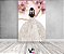 Painel De Festa Vertical 1,50 x 2,20 - Princesa Vestido Branco com Flores Rosas 099 - Imagem 2