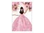 Painel De Festa Vertical 1,50 x 2,20 - Princesa Vestido e Flores Rosas 100 - Imagem 1