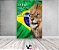 Painel De Festa Vertical 1,50 x 2,20 - Religioso Leão e Bandeira do Brasil 056 - Imagem 2