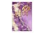 Painel De Festa Vertical 1,50 x 2,20 - Efeito Mármore Roxo com Dourado 50 Anos 048 - Imagem 1