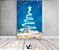 Painel De Festa Vertical 1,50 x 2,20 - Árvore de Natal Efeito Glitter Azul 011 - Imagem 2