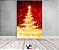 Painel De Festa Vertical 1,50 x 2,20 - Árvore de Natal Dourada Efeito Glitter 015 - Imagem 2