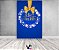 Painel De Festa Vertical 1,50 x 2,20 - Feliz Natal Azul e Dourado 036 - Imagem 2