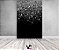 Painel De Festa Vertical 1,50 x 2,20 - Preto com Efeito Glitter Prateado 004 - Imagem 2