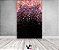 Painel De Festa Vertical 1,50 x 2,20 - Preto com Flores Rosas Efeito Glitter 008 - Imagem 2