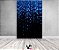 Painel De Festa Vertical 1,50 x 2,20 - Preto Efeito Glitter Azul Caindo 017 - Imagem 2