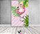 Painel De Festa Vertical 1,50 x 2,20 - Flamingo Tropical Rosa 005 - Imagem 2