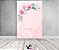 Painel De Festa Vertical 1,50 x 2,20 - Efeito Mármore Floral Rosa 069 - Imagem 2