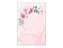Painel De Festa Vertical 1,50 x 2,20 - Efeito Mármore Floral Rosa 069 - Imagem 1