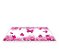Painel De Festa Tapete Em Lona 2,50x1,35 - Borboleta Pink Floral 005 - Imagem 1