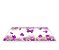 Painel De Festa Tapete Em Lona 2,50x1,35 - Borboleta Roxo Floral 006 - Imagem 1