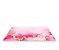 Painel De Festa Tapete Em Lona 2,50x1,35 - Efeito Marmorizado Rosa com Flores 017 - Imagem 1