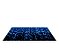 Painel De Festa Tapete Em Lona 2,50x1,35 - Efeito Glitter Azul Fundo Preto 020 - Imagem 1