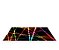 Painel De Festa Tapete Em Lona 2,50x1,35 - Preto com Riscos Efeito Neon 001 - Imagem 1