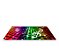 Painel De Festa Tapete Em Lona 2,50x1,35 - Balada Nota Musical Colorida Efeito Neon 003 - Imagem 1