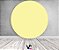 Painel De Festa Redondo 1,50x1,50 - Cores Neutras Amarelo Liso 051 - Imagem 2