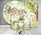 Painel De Festa + Trio De Capas Cilindro + Faixa Veste Fácil - Animais Bosque Delicado 018 - Imagem 2