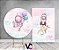 Painel De Festa Redondo 1,50x1,50 + Vertical 1,50x2,20 - Astronauta Cute Rosa 003 - Imagem 2