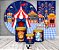 Painel De Festa + Trio De Capas Cilindro + Faixa Veste Fácil - Mini Circo Noite New 001 - Imagem 2