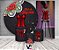 Painel De Festa + Trio De Capas Cilindro + Faixa Veste Fácil - Chá de Lingerie Vermelho e Preto 002 - Imagem 2