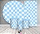 Painel De Festa + Trio De Capas Cilindro + Faixa Veste Fácil - Estampa Quadriculado Azul Claro 033 - Imagem 2