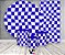 Painel De Festa + Trio De Capas Cilindro + Faixa Veste Fácil - Estampa Quadriculado Azul 034 - Imagem 2