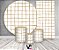 Painel De Festa + Trio De Capas Cilindro + Faixa Veste Fácil - Estampa Grid  Marrom Claro 037 - Imagem 2