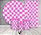Painel De Festa + Trio De Capas Cilindro + Faixa Veste Fácil - Estampa Quadriculado Pink 040 - Imagem 2