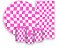 Painel De Festa + Trio De Capas Cilindro + Faixa Veste Fácil - Estampa Quadriculado Pink 040 - Imagem 1