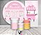 Painel De Festa + Trio De Capas Cilindro + Faixa Veste Fácil -  Confeitaria Rosa Doces 004 - Imagem 2