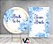 Painel De Festa Redondo 1,50x1,50 + Vertical 1,50x2,20 - Bride To Be Floral Azul 006 - Imagem 2