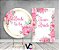 Painel De Festa Redondo 1,50x1,50 + Vertical 1,50x2,20 - Bride To Be Floral Rosa 007 - Imagem 2