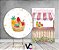 Painel De Festa Redondo 1,50x1,50 + Vertical 1,50x2,20 - Cesta com Frutas Cute 002 - Imagem 2