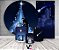 Painel De Festa + Trio De Capas Cilindro + Faixa Veste Fácil - Sagrada Família Natal Azul 001 - Imagem 2