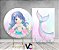 Painel De Festa Redondo 1,50x1,50 + Vertical 1,50x2,20 -  Sereia Candy Cute 005 - Imagem 2