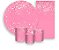Painel De Festa + Trio De Capas Cilindro + Faixa Veste Fácil - Efeito Glitter Rosa Claro Brilhante 020 - Imagem 1