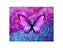 Painel de Festa Horizontal 1,55 X 1,20 - Borboleta Azul e Rosa Efeito Glitter 001 - Imagem 1