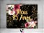 Painel de Festa Horizontal 1,55 X 1,20 - Meus 45 Anos Dourado Floral 007 - Imagem 2