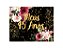 Painel de Festa Horizontal 1,55 X 1,20 - Meus 45 Anos Dourado Floral 007 - Imagem 1