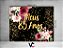 Painel de Festa Horizontal 1,55 X 1,20 - Meus 85 Anos Dourado Floral 015 - Imagem 2