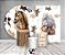 Kit 2 Painéis De Festa + Trio De Capas Cilindro - Country Cavalo Aquarela 004 - Imagem 2