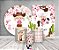Kit 2 Painéis De Festa + Trio De Capas Cilindro - Country Rosa  Boiadeira Loira 006 - Imagem 2
