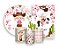 Kit 2 Painéis De Festa + Trio De Capas Cilindro - Country Rosa  Boiadeira Loira 006 - Imagem 1