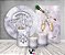 Kit 2 Painéis De Festa + Trio De Capas Cilindro - Ano Novo Prateado Taças 002 - Imagem 2