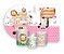 Kit 2 Painéis De Festa + Trio De Capas Cilindro - Safari Rosa Aquarela 008 - Imagem 1
